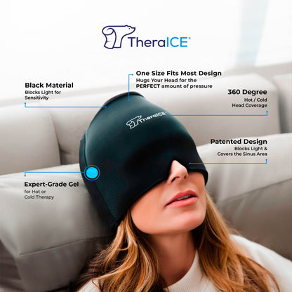 TheraICE Headache Hat Soothing Migraine Relief Cap