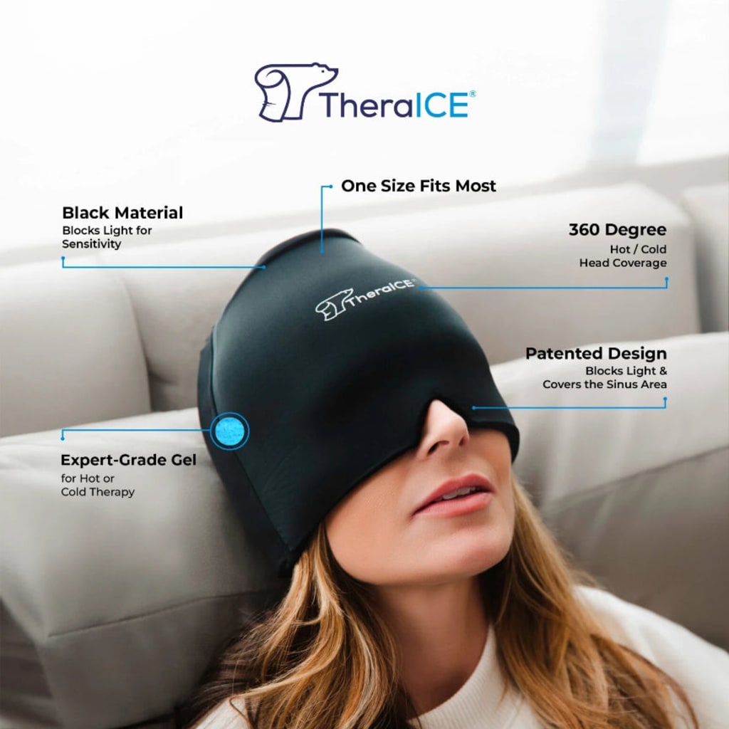 TheraICE Headache Hat Soothing Migraine Relief Cap