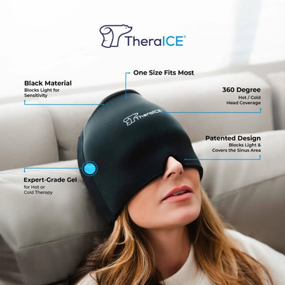 TheraICE Headache Hat Soothing Migraine Relief Cap